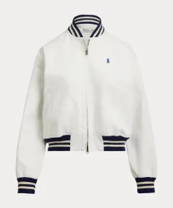 The Oak Bluffs White Bomber Jacket