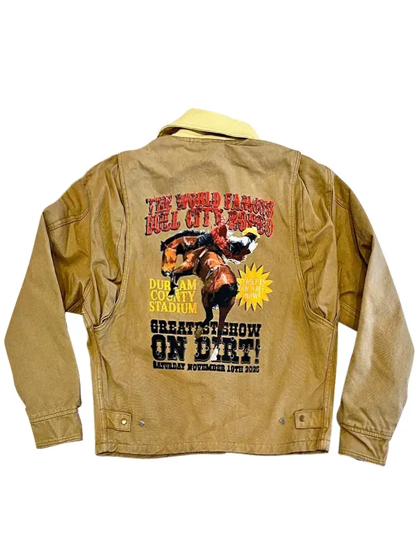 The World Famous Bull City Rodeo Brown Cotton Jacket