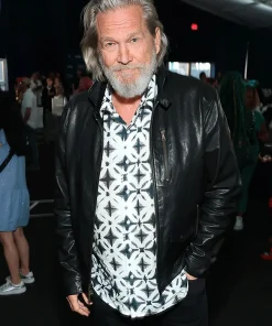 Tron Ares 2025 Kevin Flynn Black Leather Jacket
