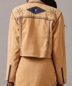 Women Rodeo Hand Suede Leather Jacket - Image 2
