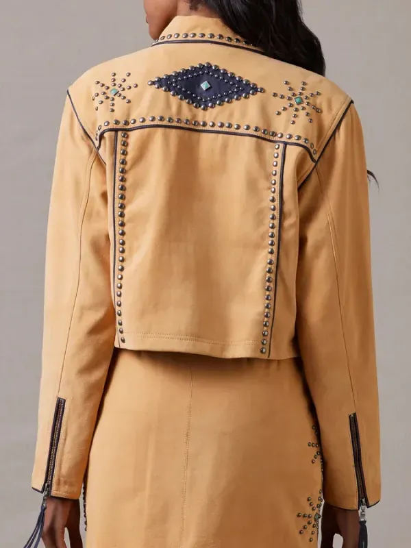 Women Rodeo Hand Suede Leather Jacket - Image 2