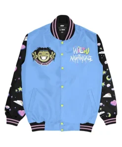 AEW 2025 Willow Nightingale Blue Varsity Jacket