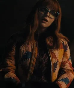 Christina Ricci Wednesday S01 Quilted Jacket