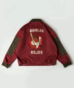 Mexican League Diablos Rojos Red Denim Jacket