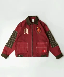 Alternative view of Mexican League Diablos Rojos Red Denim Jacket
