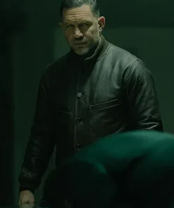 MobLand Tom Hardy Brown Leather Jacket