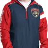 NHL Florida Panthers Blue Hooded Jacket