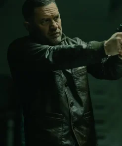 TV Series MobLand Tom Hardy Brown Leather Jacket