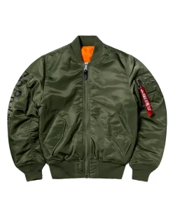 Alpha X No Problemo No War MA-1 Unisex Reversible Jacket