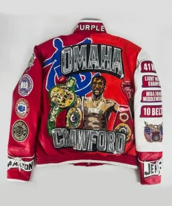 American Boxer Terence Allan Crawford World Champion Unisex Leather Jacket