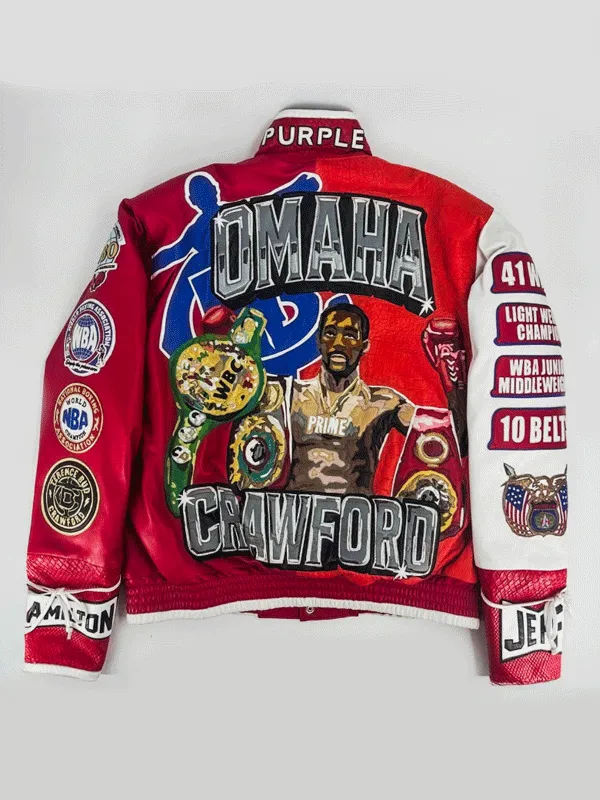 American Boxer Terence Allan Crawford World Champion Unisex Leather Jacket