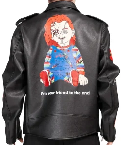 Chucky Good Guys Unisex Biker Leather Jacket