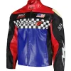 Dodge Motorcycle Multicolor Leather Jacket