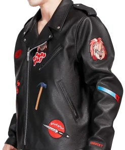 Fictional Character Chucky Good Guys Biker Leather Jacket