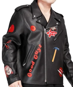 Fictional Character Chucky Good Guys Unisex Black Leather Jacket