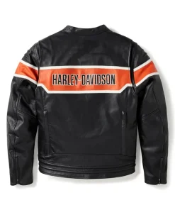 Harley Davidson Night Latin America 2025 Trenton Black Leather Motorcycle Riding Jacket