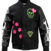 Looney Tunes Sylvester Unisex Black Varsity Jacket