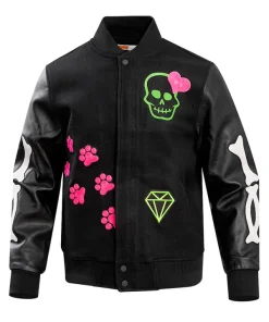 Looney Tunes Sylvester Unisex Black Varsity Jacket