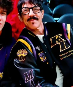 Los Angeles Lakers Kobe Bryant Legends Never Die Anthony Kiedis Black Wool Varsity Jacket