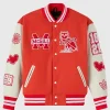 McGill University Montreal Red and White Varsity Jacket