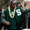 Nathan Carter Spartan Walk Green Varsity Jacket