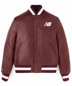 The US Open 2025 Tennis Player Coco Gauff Unisex Brown Leather Bomber Varsity Jacket