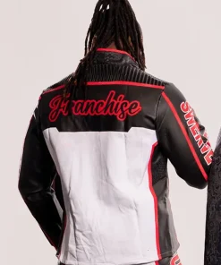 Whose House Swerves House Mr. Terrific Inspired Swerve Strickland Unisex Multicolor Leather Jacket