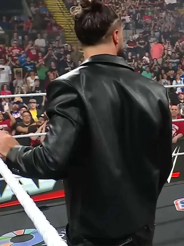 World Wrestling Entertainment Monday Night Raw 2025 Wrestlepalooza Seth Rollins Leather Jacket