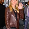 CBS Mornings Scarlett Johansson Leather Blazer
