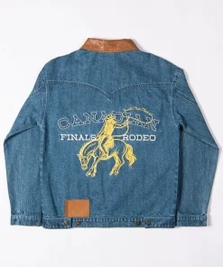 Canadian Finals Rodeo 2025 CFR51 Blue Denim Lasso Jacket For Men and Women