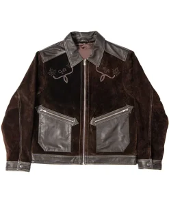 Lainey Wilson Canadian Finals Rodeo 2025 CFR Brown Suede Leather Jacket For Men and Women