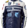 NBA 2025 Memphis Grizzlies Moto Leather Jacket