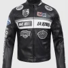 NHL Los Angeles Kings Leather Moto Jacket