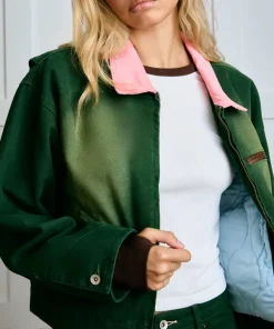 Rodeo Las Vegas Western Green Cotton Jacket For Men and Women