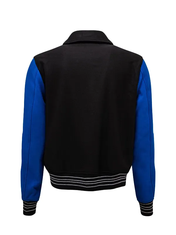 WNBA Indiana Fever Natasha Howard Bones Wool and Leather Jacket For Men and Women