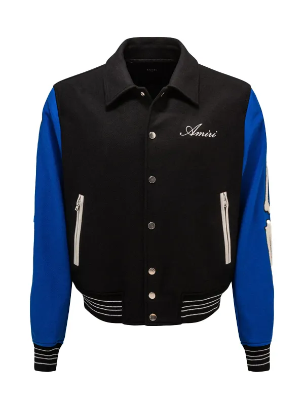 WNBA Indiana Fever Natasha Howard Bones Wool and Leather Varsity Jacket For Men and Women
