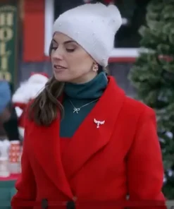 A Christmas Angel Match Monica Red Trench Coat