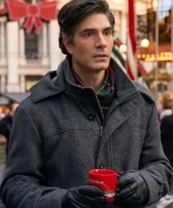 A Keller Christmas Vacation Brandon Routh Grey Coat