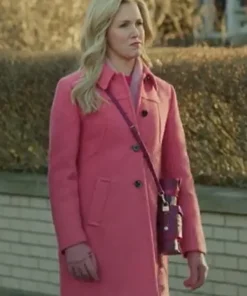 A Newport Christmas 2025 Ginna Claire Mason Pink Wool Coat