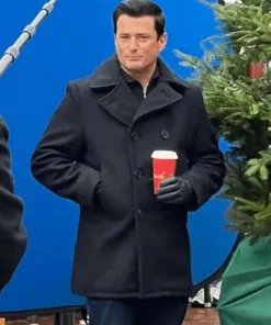 A Newport Christmas 2025 Nick Black Pea Coat