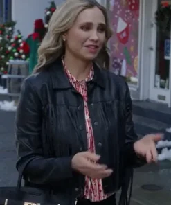 A Royal Montana Christmas Victoria Fringe Leather Jacket