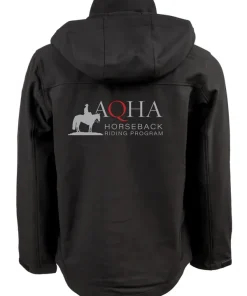 AQHA Horseback Riding Program Black Softshell Jacket