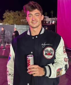 Alex Sless Wynn Las Vegas Black Racing Varsity Jacket