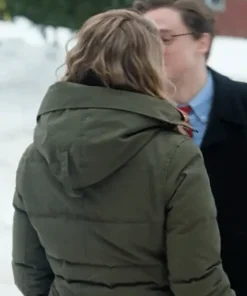 Alicia Silverstone 2025 Movie A Merry Little Ex-Mas Kate Holden Green Puffer Hooded Jacket