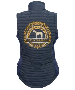 All American Quarter Horse Congress 2025 Western Blue Puffer Vest For Women's