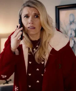 All is Merry & Bright 2025 Jessica Red Wool Christmas Coat