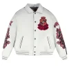 Avirex New York Grey Violet Leather Jacket