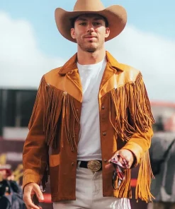 BWT Alpine Formula One Team Pierre Gasly Cowboy Style Unisex Brown Leather Jacket