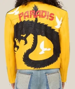 Alternative view of Dua Lipa Buenos Aires 2025 Dragon Leather Jacket