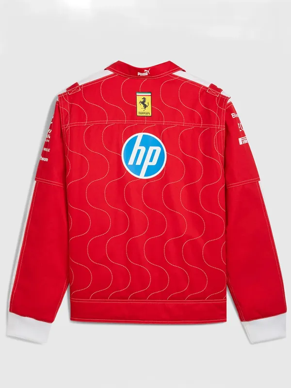 F1 LVGP 2025 Team Scuderia Ferrari Red Special Edition Monza Cotton Jacket